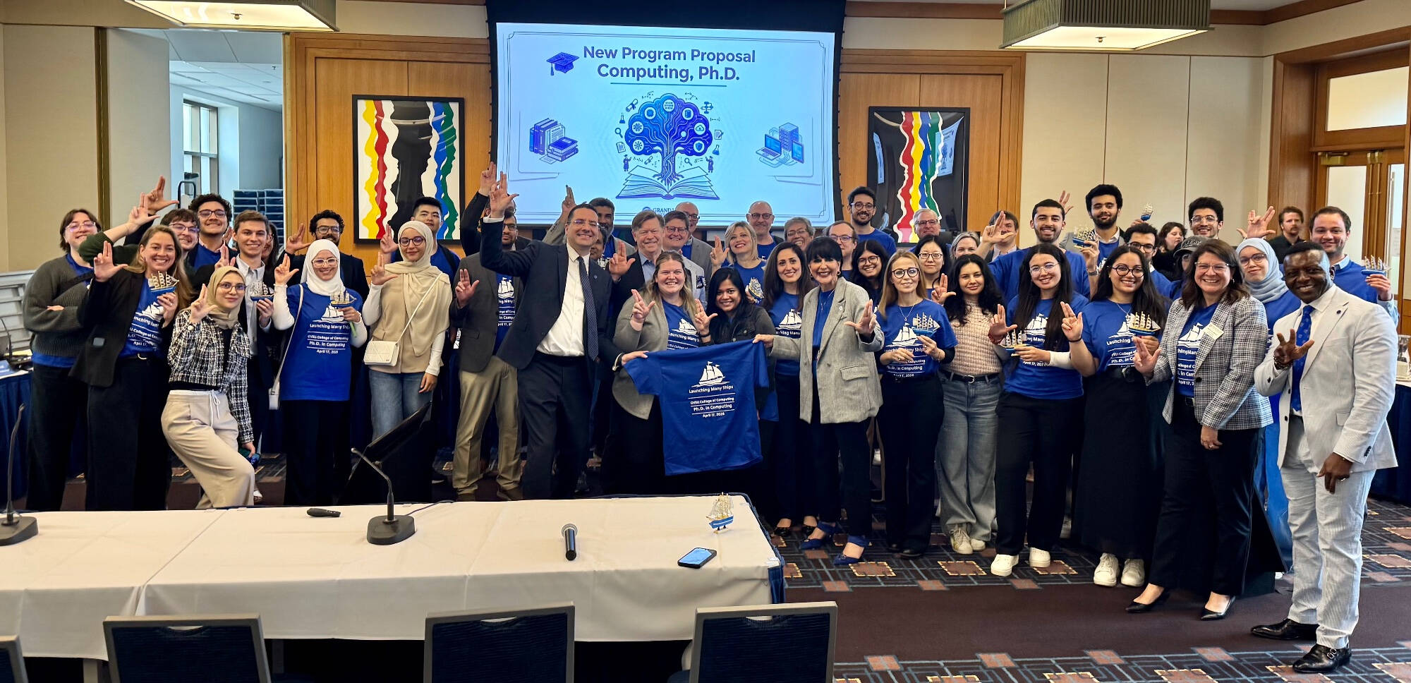 COC Dean, Faculty and students happy as board approves computing Ph.D. program